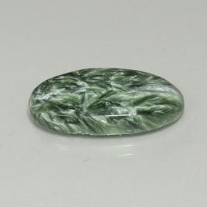Séraphinite Vert naturelle Coupe ovale, 6.85 ct, Opaque