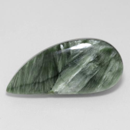 Séraphinite Vert moyen naturelle Forme fantaisie, 8.67 ct, Opaque