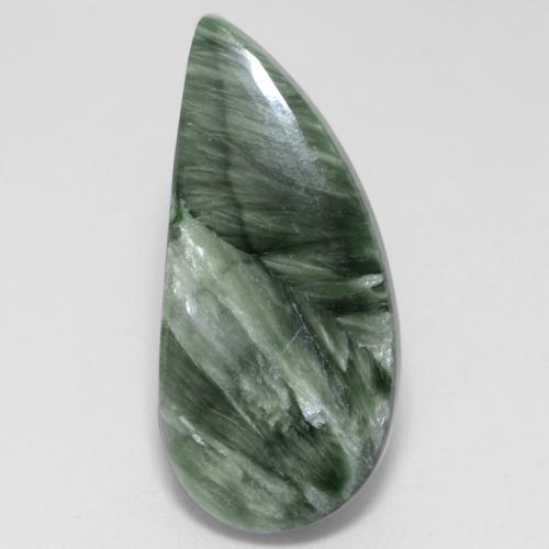 Séraphinite Vert moyen naturelle Forme fantaisie, 8.67 ct, Opaque