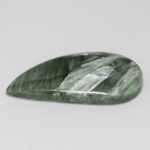 Séraphinite Vert moyen naturelle Forme fantaisie, 8.67 ct, Opaque