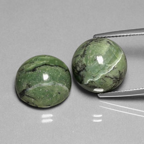 Achetez naturel ct vert serpentine gems, coupe roude, en provenance afghanistan chez gemselect. en stock, livraison internationale!