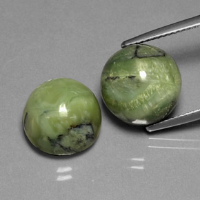 Achetez naturel ct vert serpentine gems, coupe roude, en provenance afghanistan chez gemselect. en stock, livraison internationale!