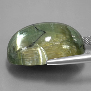 Serpentine vert naturelle coupe ovale, 42,76 ct, opaque