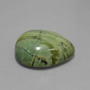 Serpentine Vert terre naturelle En forme de poire, 37.21 ct, Opaque