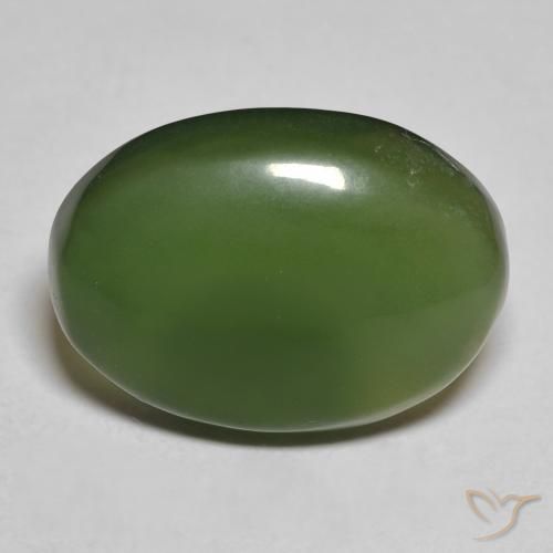 9.27ct Naturel Vert foncé Serpentine, ovale, Translucide