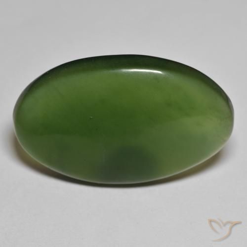 28.03ct Naturel Vert algues marines Serpentine, ovale, Translucide