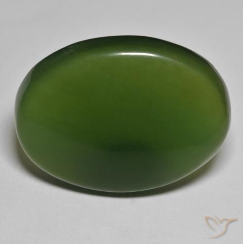 45.91ct Naturel Vert algues marines Serpentine, ovale, Translucide
