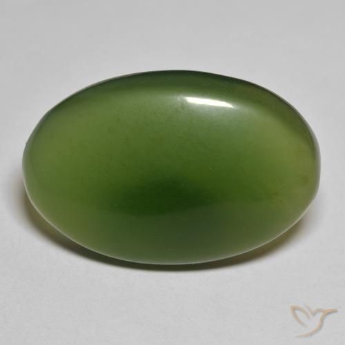 28.19ct Naturel Vert foncé Serpentine, ovale, Translucide