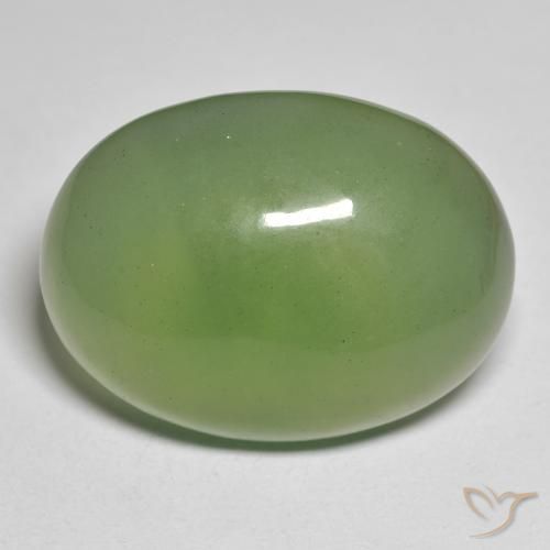 37.39ct Naturel Vert foncé Serpentine, ovale, Translucide