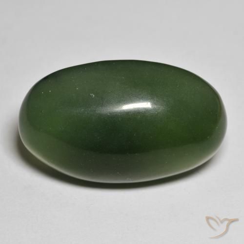 32.01ct Naturel Vert foncé Serpentine, ovale, Translucide