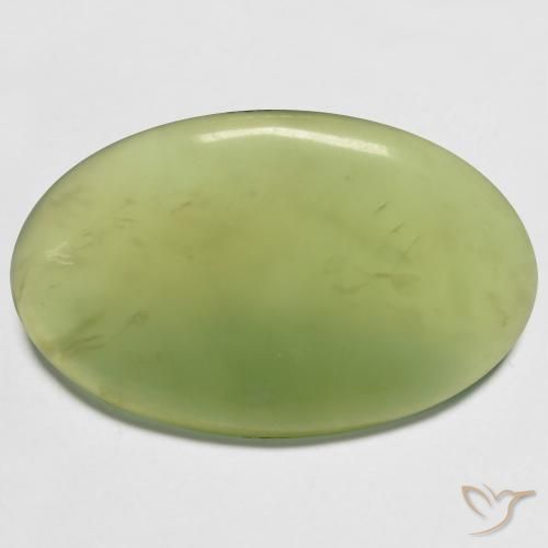 13.23ct Naturel Vert citron Serpentine, ovale, Translucide