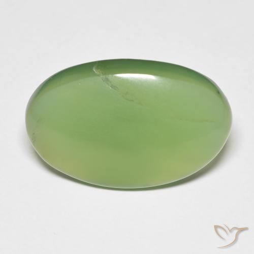 10.29ct Naturel Vert moyen Serpentine, ovale, Translucide