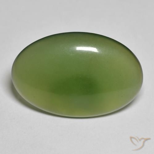 11.32ct Naturel Vert terreux Serpentine, ovale, Translucide