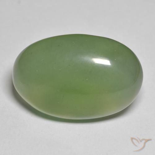 19.08ct Naturel Vert poire Serpentine, ovale, Translucide