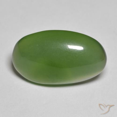 9.39ct Naturel Vert moyen Serpentine, ovale, Translucide