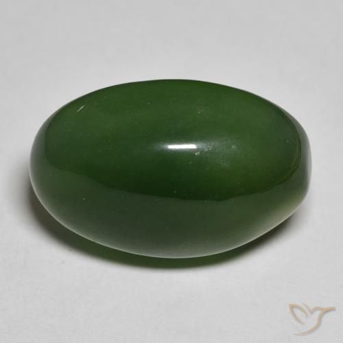 16.53ct Naturel Vert algues marines Serpentine, ovale, Translucide