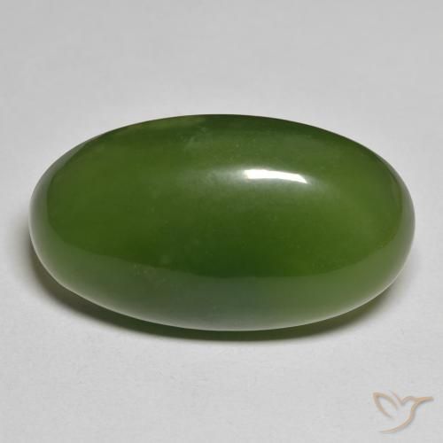32.92ct Naturel Vert foncé Serpentine, ovale, Translucide