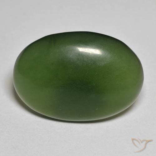20.84ct Naturel Vert foncé Serpentine, ovale, Translucide