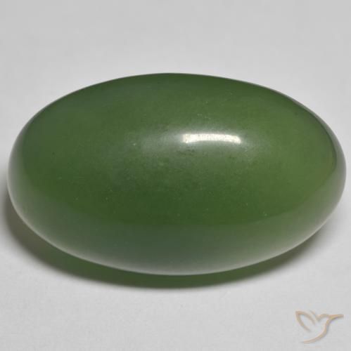 27.23ct Naturel Vert foncé Serpentine, ovale, Translucide