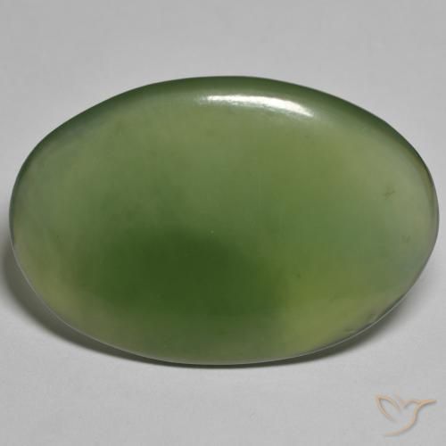 29.48ct Naturel Vert foncé Serpentine, ovale, Translucide