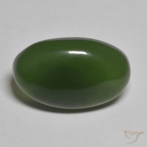 12.07ct Naturel Vert algues marines Serpentine, ovale, Translucide