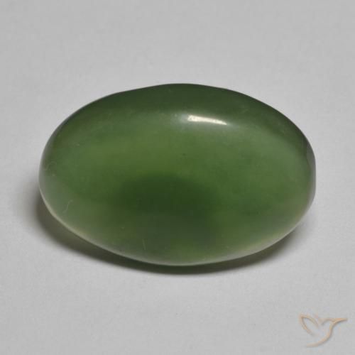 9.54ct Naturel Vert algues marines Serpentine, ovale, Translucide