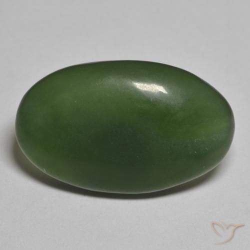 10.20ct Naturel Vert foncé Serpentine, ovale, Translucide