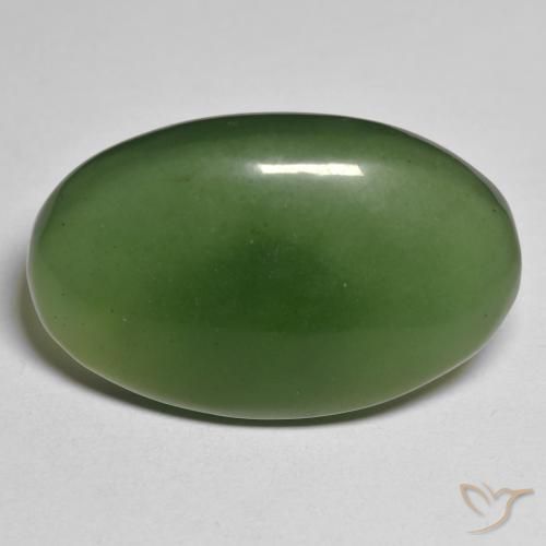 30.23ct Naturel Vert foncé Serpentine, ovale, Translucide