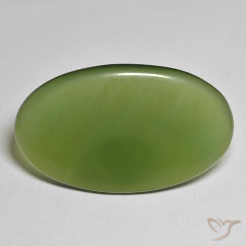 33.52ct Naturel Vert foncé Serpentine, ovale, Translucide