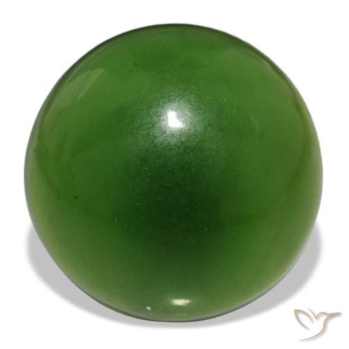 Serpentine vert de 13,21 ct, rond, transparent