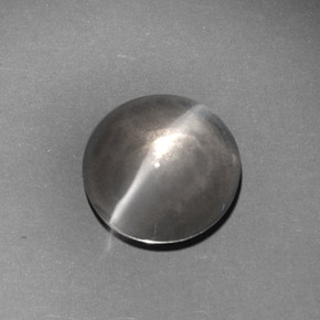 Sillimanite cat's eye gris naturelle transparent, 6,62 ct, transparent / translucide