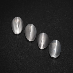 Achetez naturel ct fumé sillimanite cat's eye gems, coupe ovale, en provenance madagascar chez gemselect. en stock, livraison internationale!