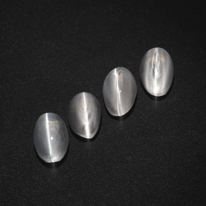 Achetez naturel ct fumé sillimanite cat's eye gems, coupe ovale, en provenance madagascar chez gemselect. en stock, livraison internationale!