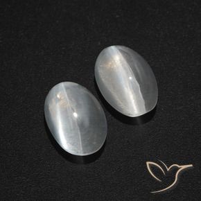 Shop natural 2.80ct Blanc clair Sillimanite œil de chat gems, ovale, from Madagascar at GemSelect. In stock, global shipping!