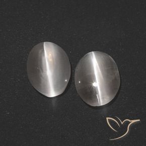 Shop natural 2.57ct Gris très clair Sillimanite œil de chat gems, ovale, from Madagascar at GemSelect. In stock, global shipping!