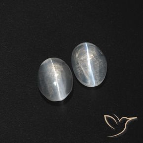 Shop natural 2.62ct Blanc clair Sillimanite œil de chat gems, ovale, from Madagascar at GemSelect. In stock, global shipping!
