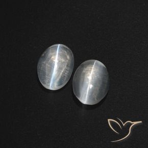 Shop natural 2.62ct Blanc clair Sillimanite œil de chat gems, ovale, from Madagascar at GemSelect. In stock, global shipping!