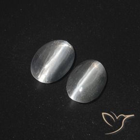 Shop natural 2.53ct Blanc clair Sillimanite œil de chat gems, ovale, from Madagascar at GemSelect. In stock, global shipping!