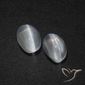Shop natural 2.71ct Blanc clair Sillimanite œil de chat gems, ovale, from Madagascar at GemSelect. In stock, global shipping!