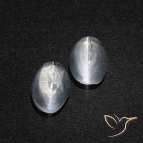 Shop natural 2.49ct Blanc clair Sillimanite œil de chat gems, ovale, from Madagascar at GemSelect. In stock, global shipping!