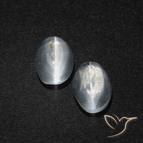 Shop natural 2.49ct Blanc clair Sillimanite œil de chat gems, ovale, from Madagascar at GemSelect. In stock, global shipping!