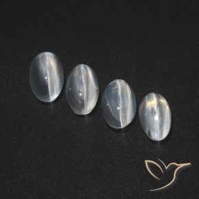 Shop natural 3.63ct Blanc clair Sillimanite œil de chat gems, ovale, from Madagascar at GemSelect. In stock, global shipping!