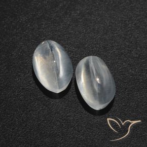 Shop natural 1.95ct Blanc clair Sillimanite œil de chat gems, ovale, from Madagascar at GemSelect. In stock, global shipping!