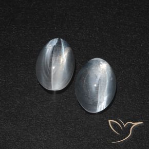 Shop natural 2.46ct Blanc clair Sillimanite œil de chat gems, ovale, from Madagascar at GemSelect. In stock, global shipping!