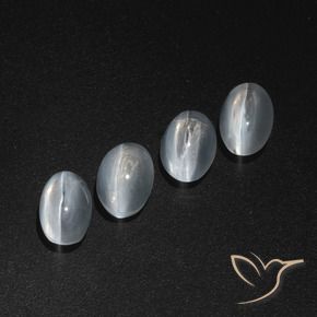 Shop natural 4.68ct Blanc clair Sillimanite œil de chat gems, ovale, from Madagascar at GemSelect. In stock, global shipping!