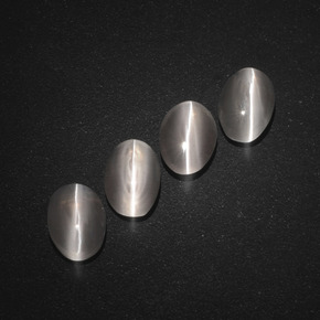 Achetez naturel ct gris sillimanite cat's eye gems, coupe ovale, en provenance madagascar chez gemselect. en stock, livraison internationale!