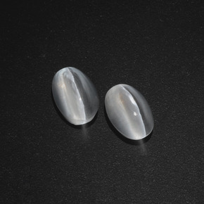 Achetez naturel ct gris sillimanite cat's eye gems, coupe ovale, en provenance madagascar chez gemselect. en stock, livraison internationale!