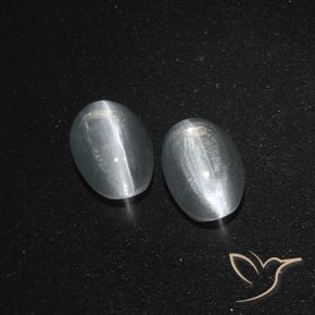 Shop natural 2.60ct Blanc clair Sillimanite œil de chat gems, ovale, from Madagascar at GemSelect. In stock, global shipping!
