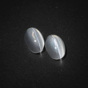 Achetez naturel ct fumé sillimanite cat's eye gems, coupe ovale, en provenance madagascar chez gemselect. en stock, livraison internationale!