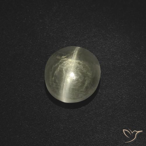 2.51ct Naturel Blanc chaud Sillimanite œil de chat, ovale, Translucide